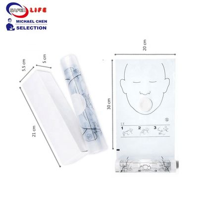China manufacturer Dispenser Disposable CPR mask manikin training face shield roll mask
