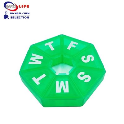 New small pill case medicine pill box round with print