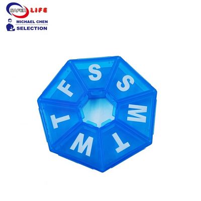 New small pill case medicine pill box round with print