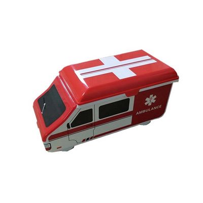 Funny Ambulance car shape first aid box  home shop use  fashion emergency kit children care first aid kit box case