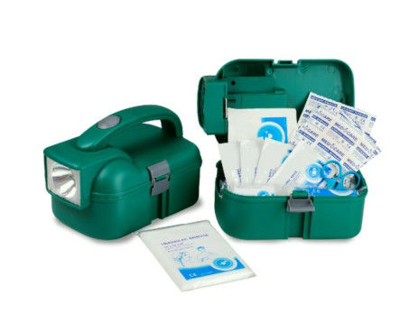 Factory PP Flashlight first aid box torch emergency kit traveling kit for hiking plastic box
