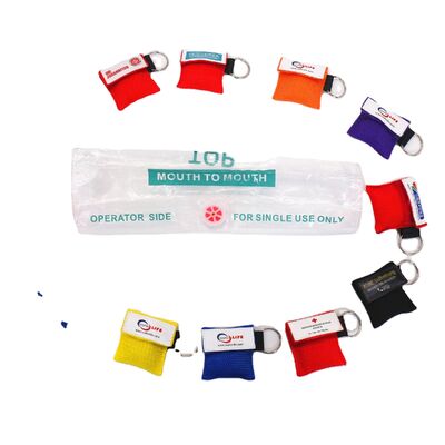 CPR Face Mask  Gift Present Kit Promotion of First Aid Deluxe  with Key Chain