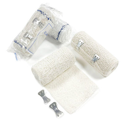 Surgical Bandage Spandex Cotton Crepe Elastic Bandage for Wound Dressing