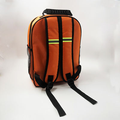 Fabric Earthquake Survival First Aid Kit Backpack Size M Red