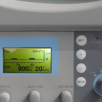 H-100C Digital Transport Ventilator With 8H Backup Battery Full Alarm System Airway Pressure Waveform Display Emergency Rescue Ventilator